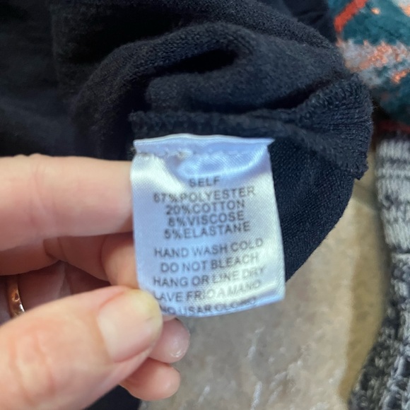 Easel Navy and Orange Retro Sweater - Sz Small - Picture 6 of 6